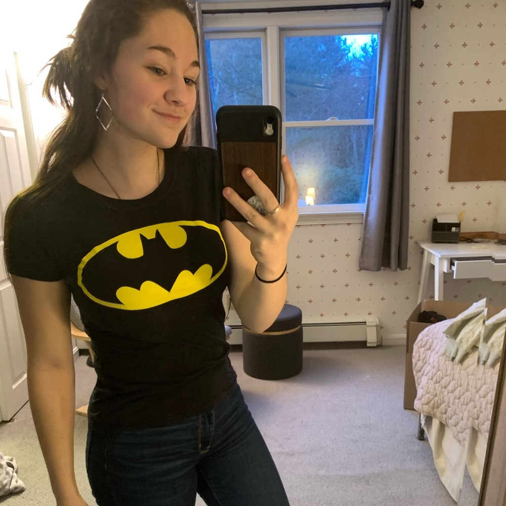 Batman T-shirt.